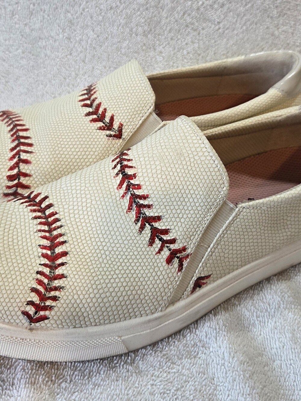 Woman's Size 11 Hand Painted Baseball Shoes Dr. Scholl's